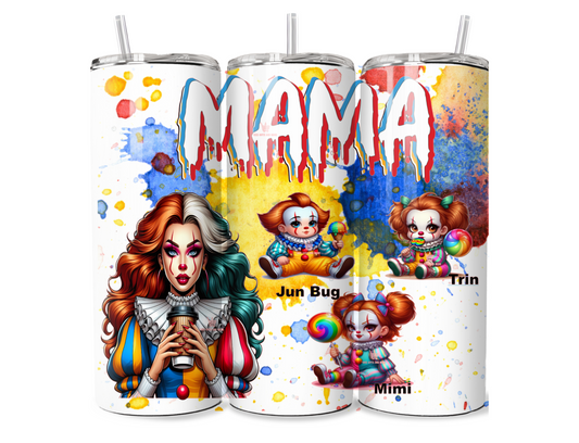 Mama Pennywise 20oz personized skinny tumbler