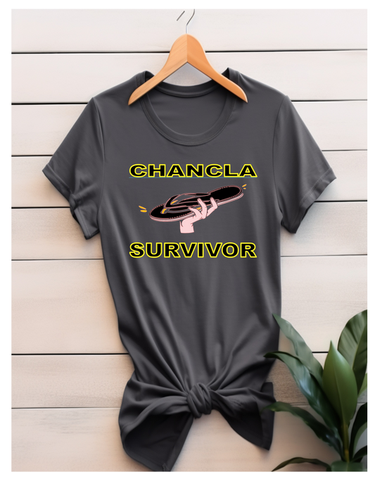 Funny Chncla Survivor Poly Cotton Blend T Shirt