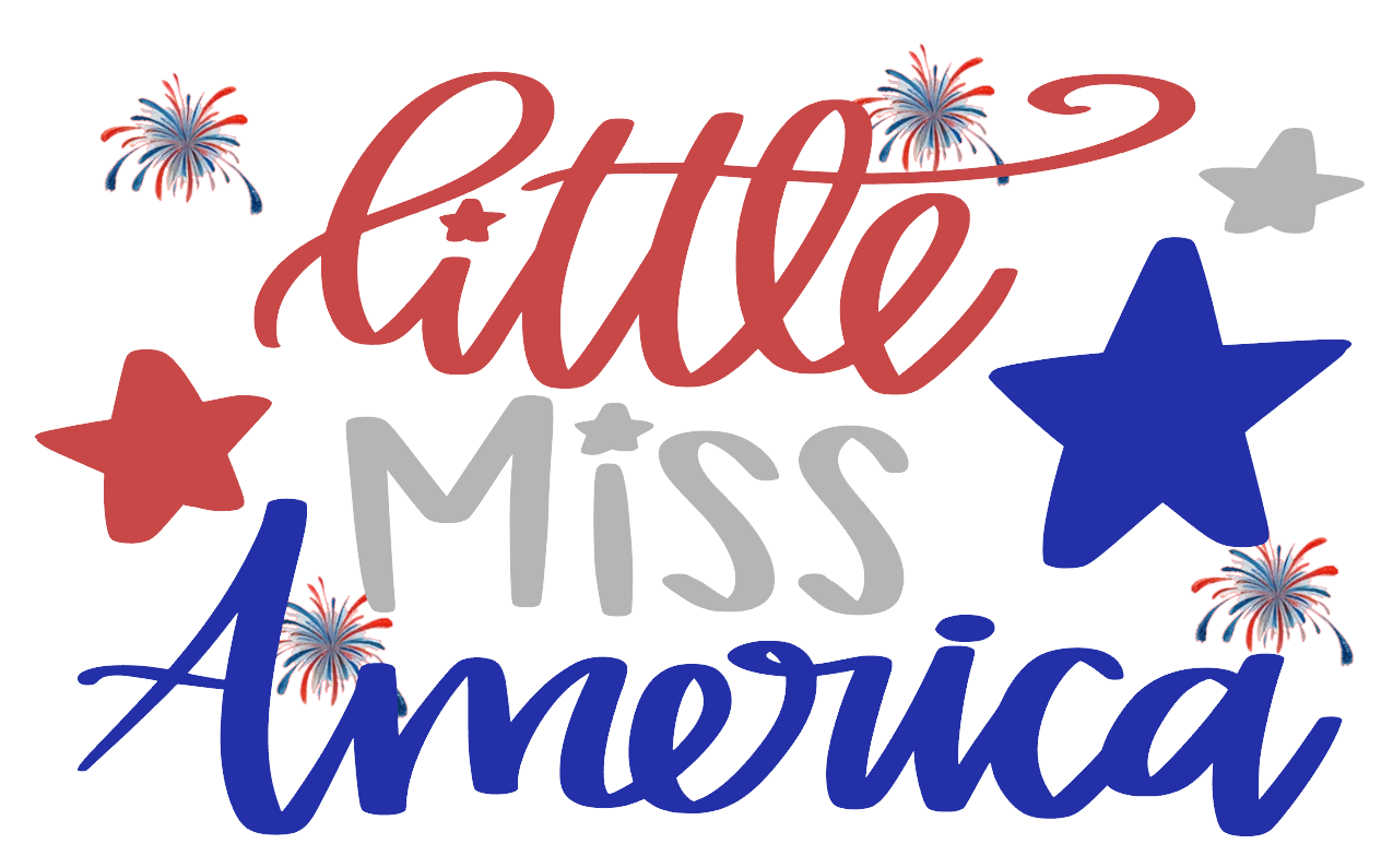 The 12 oz kids water bottle features a little miss America