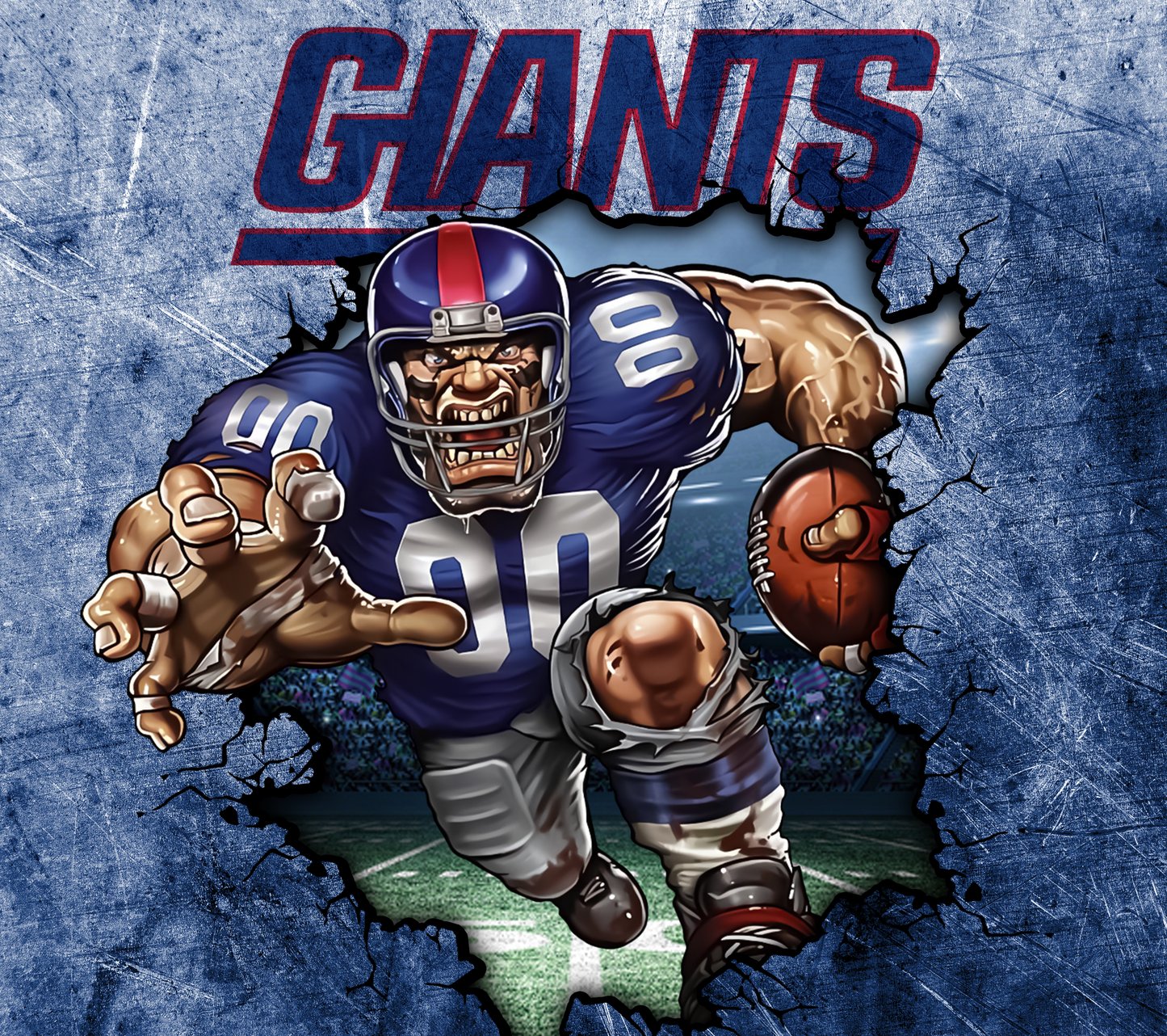 Team Spirt Football Mascot 20oz skinny Tumbler