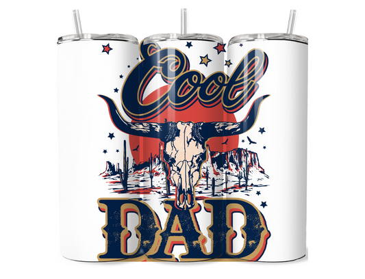 The coolest Dad 20oz Skinny Tumbler