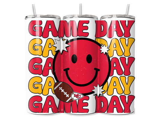 Game day 20oz skinny tumbler
