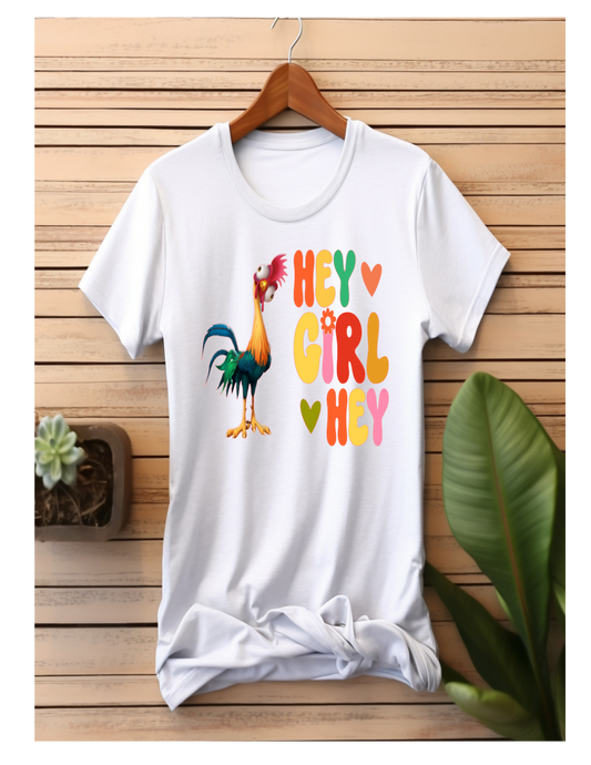 Hey Girl Hey Poly Cotten Blend T-Shirt