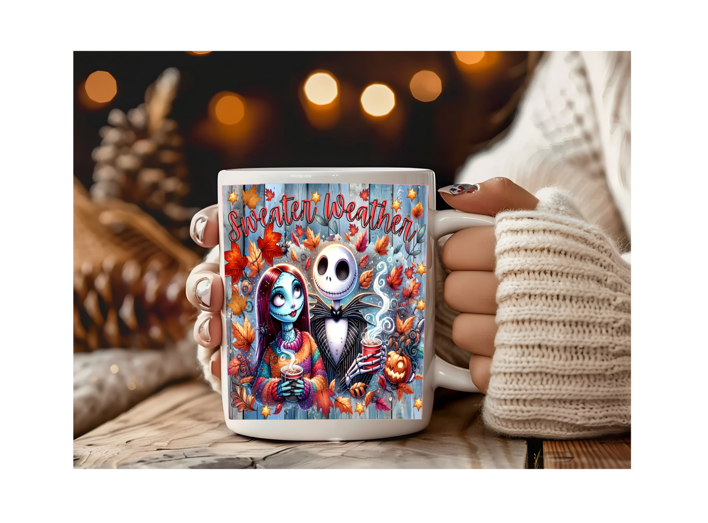 Sweater weather cartoon 11 oz coffee mug