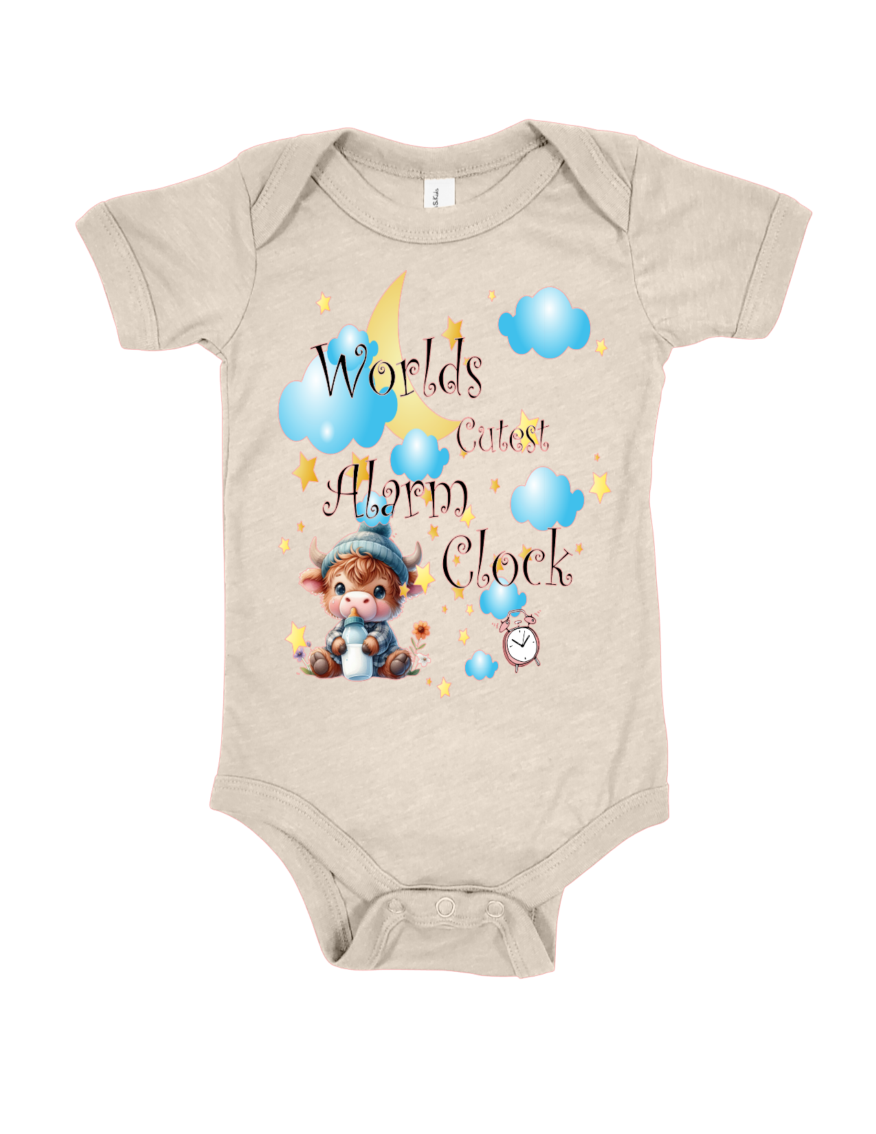 Funny baby onesie cotton polyester blend