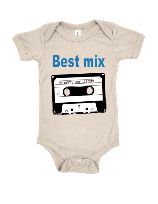 Funny baby onesie cotton polyester blend