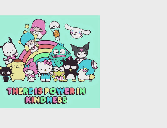 Hello kitty and friends power in kindness 20 oz skinny tumbler