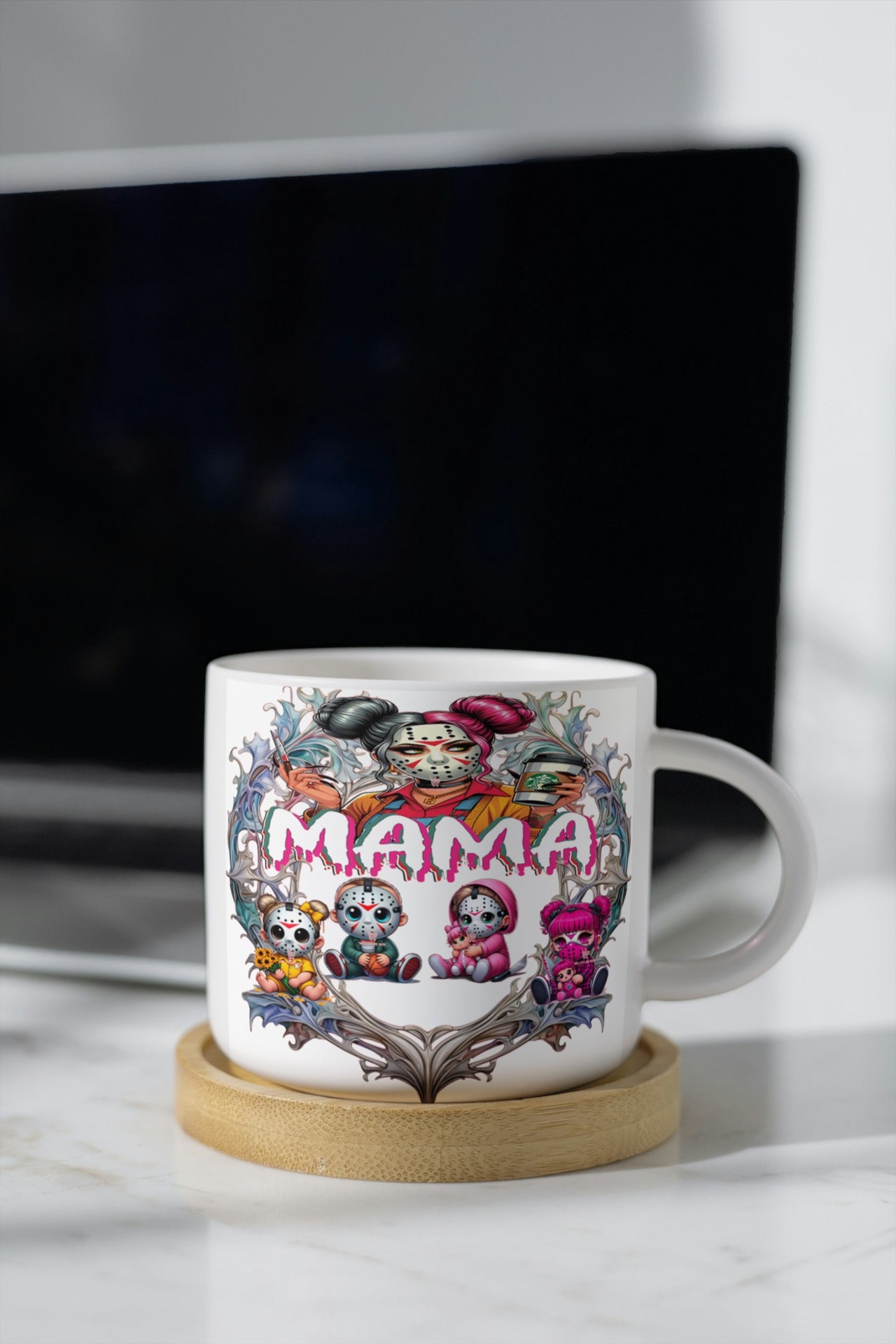 Mama Jason and Babys Personalized coffee Mug