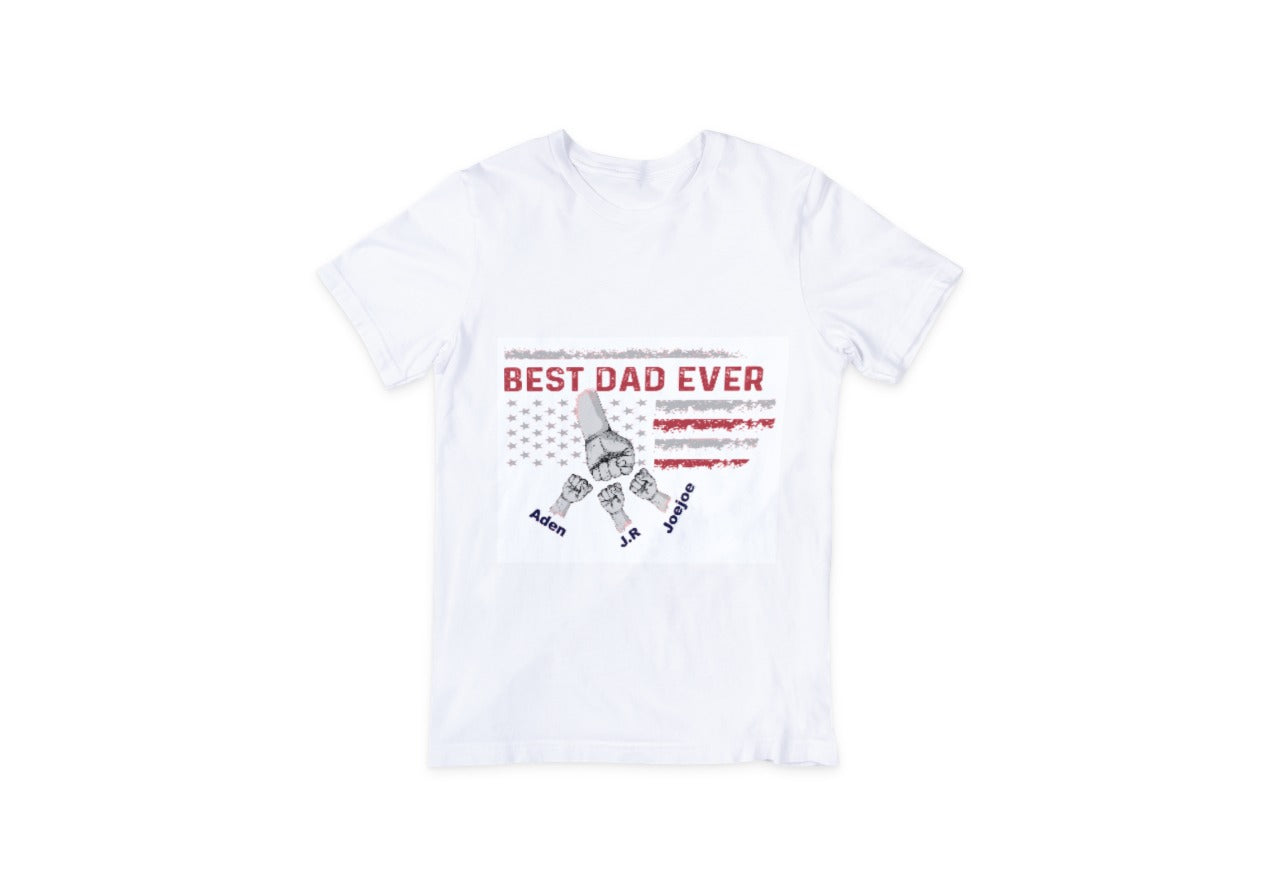 Personalized Best dad ever Dry Fit T-shirt