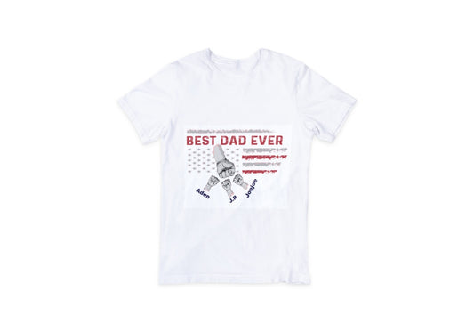 Personalized Best dad ever Dry Fit T-shirt