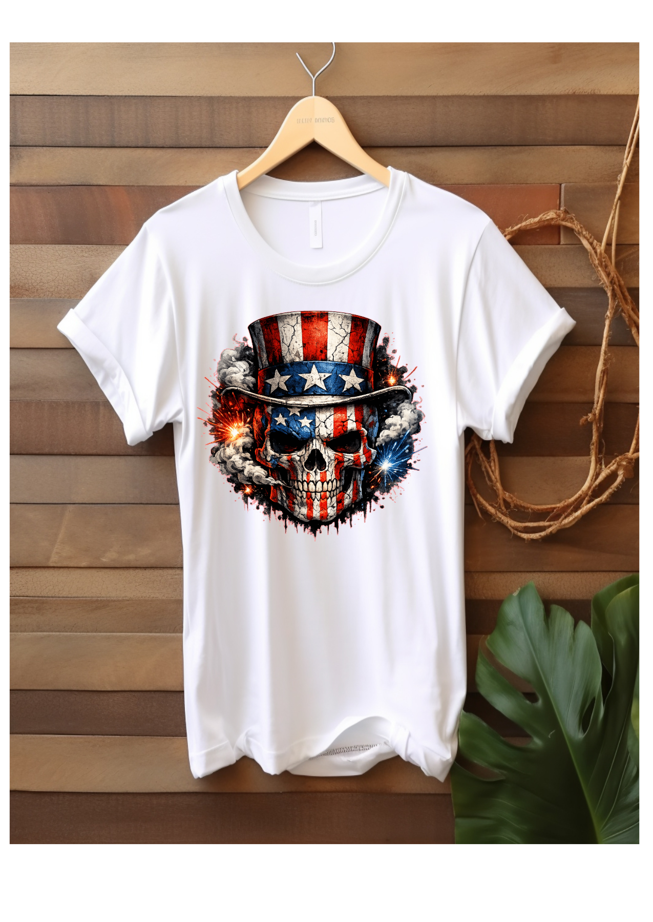 American Falg Scull Dry Fit T-Shirt