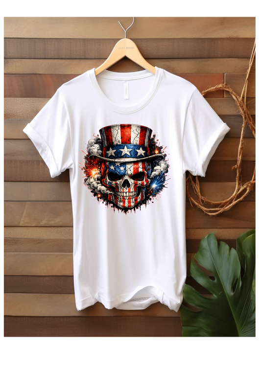 American Falg Scull Dry Fit T-Shirt