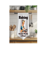 Baking because Murder is Illegal Dishtowel