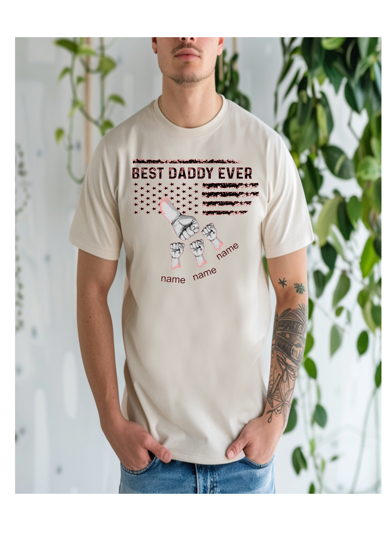 Personalized Best dad ever Dry Fit T-Shirt