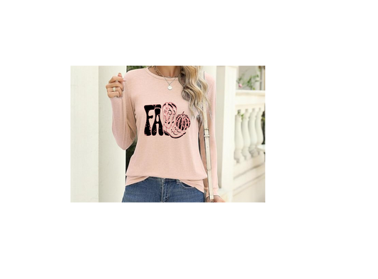 Fall Cowboy boots print  Long Sleeve Women T-Shirt