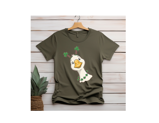 Funny St. Patrick's Day Lucky Duck T-Shirt