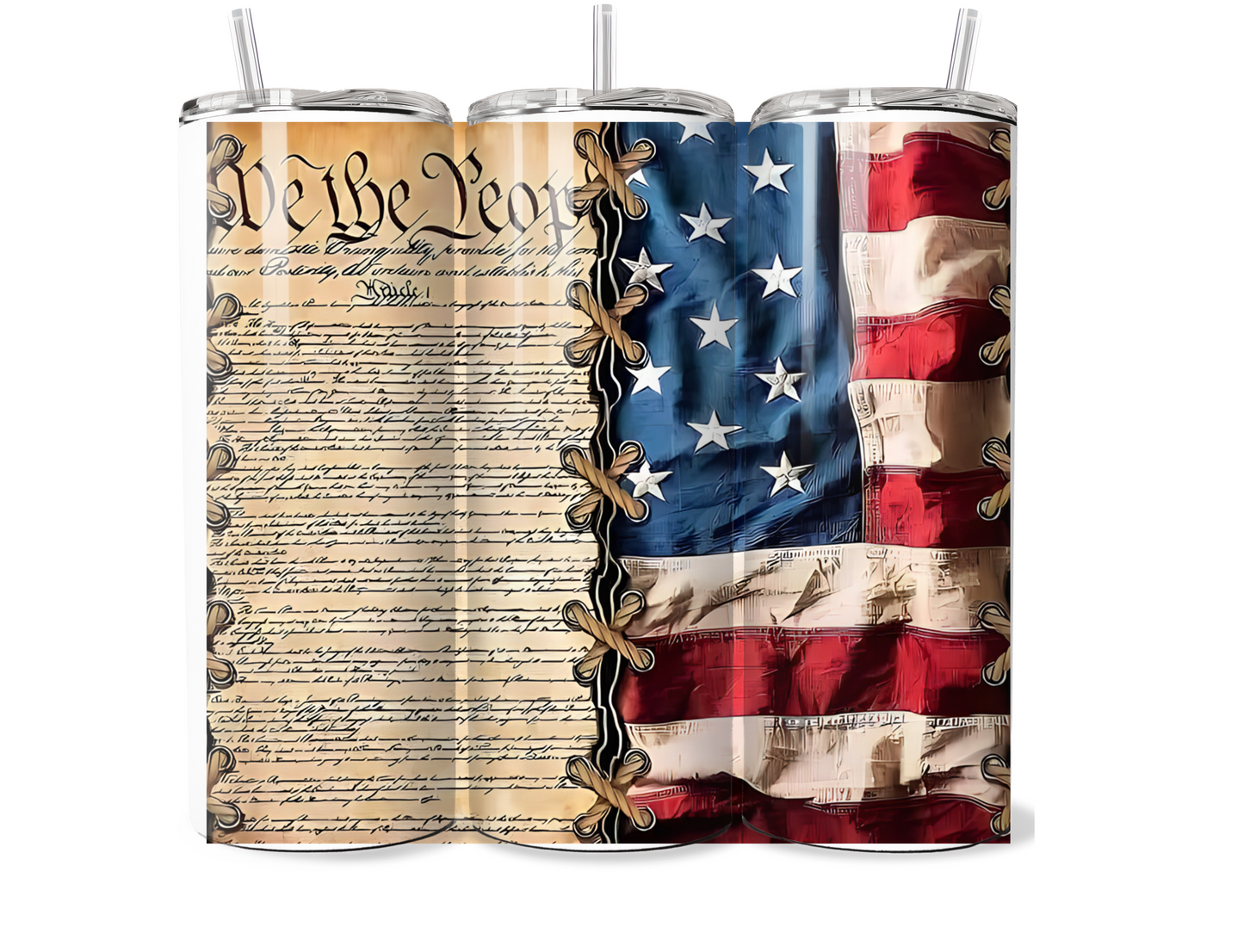 Military branches of Service and Patriotic 20 Skinny Tumbler