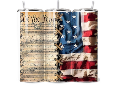 Military branches of Service and Patriotic 20 Skinny Tumbler