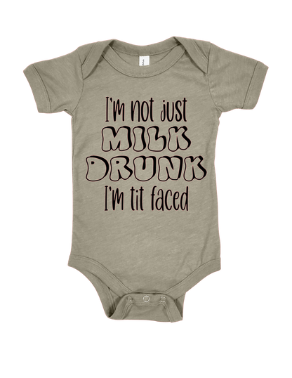 Funny baby onesie cotton polyester blend