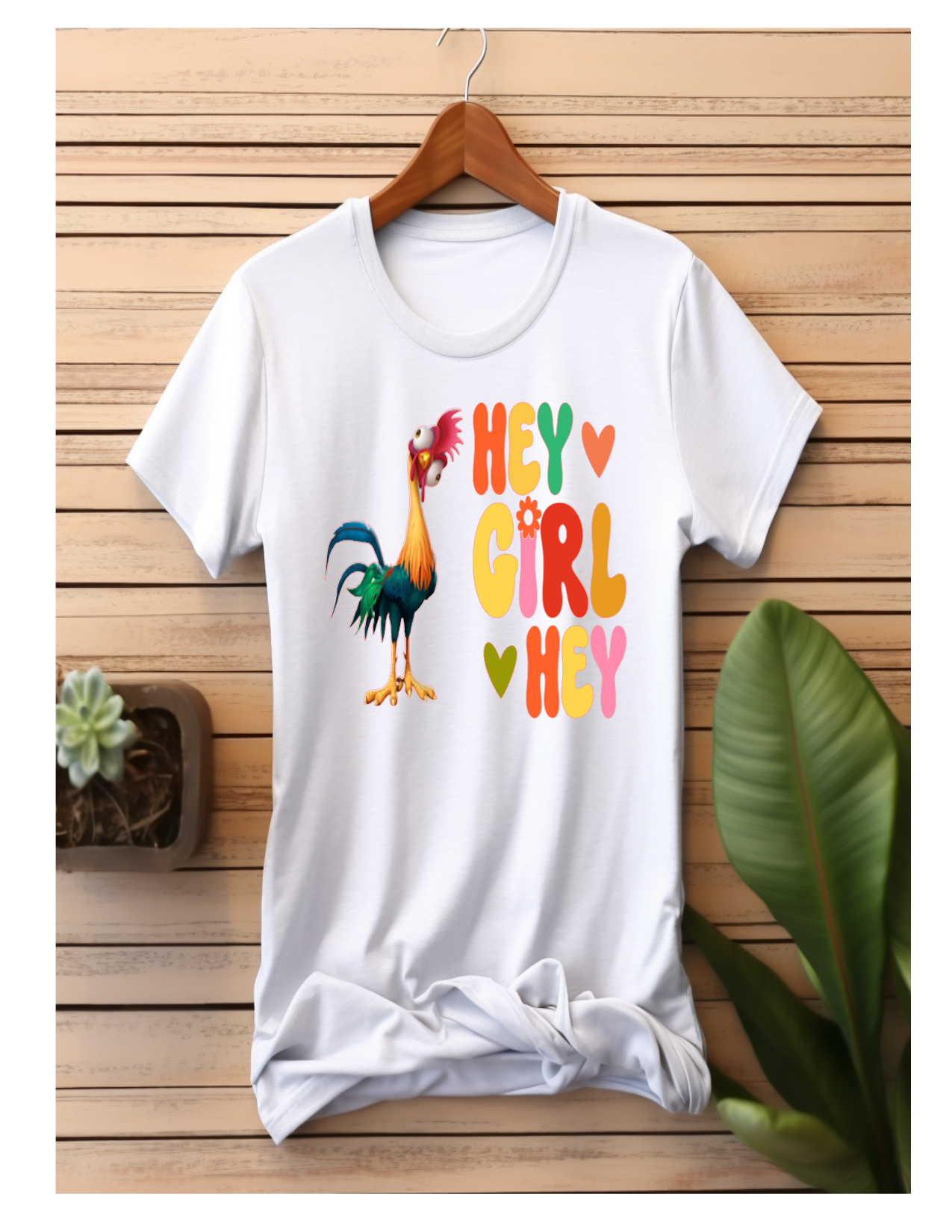 Hey Girl Hey Poly Cotten Blend T-Shirt