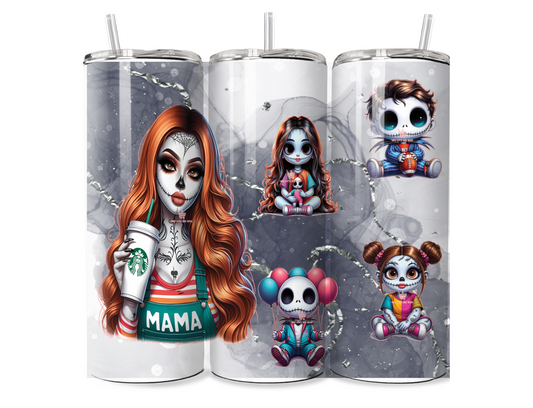 Day of the Dead Mama and baby Personalized 20oz Tumbler