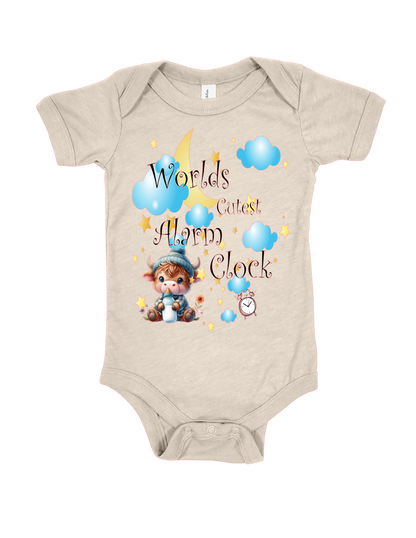 Funny baby onesie cotton polyester blend