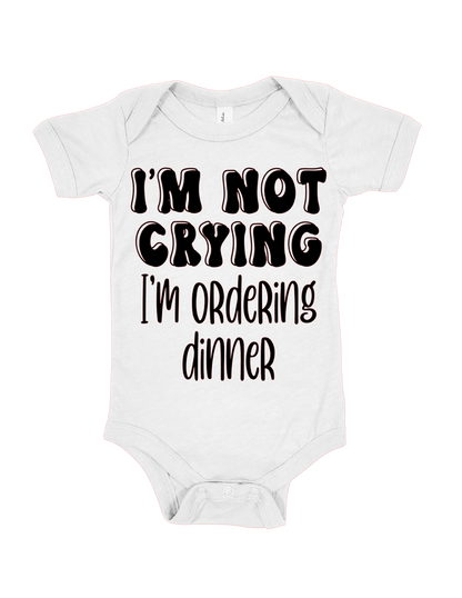 Funny baby onesie cotton polyester blend
