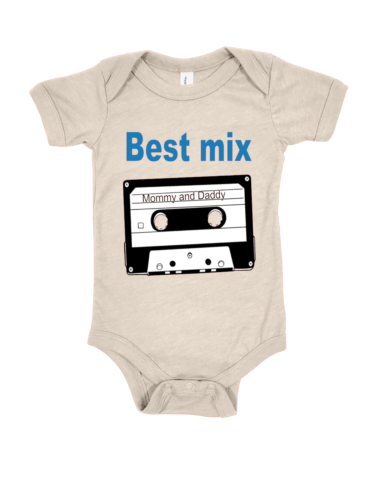 Funny baby onesie cotton polyester blend