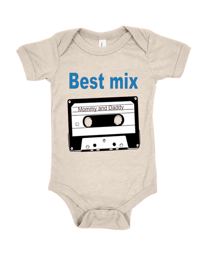 Funny baby onesie cotton polyester blend