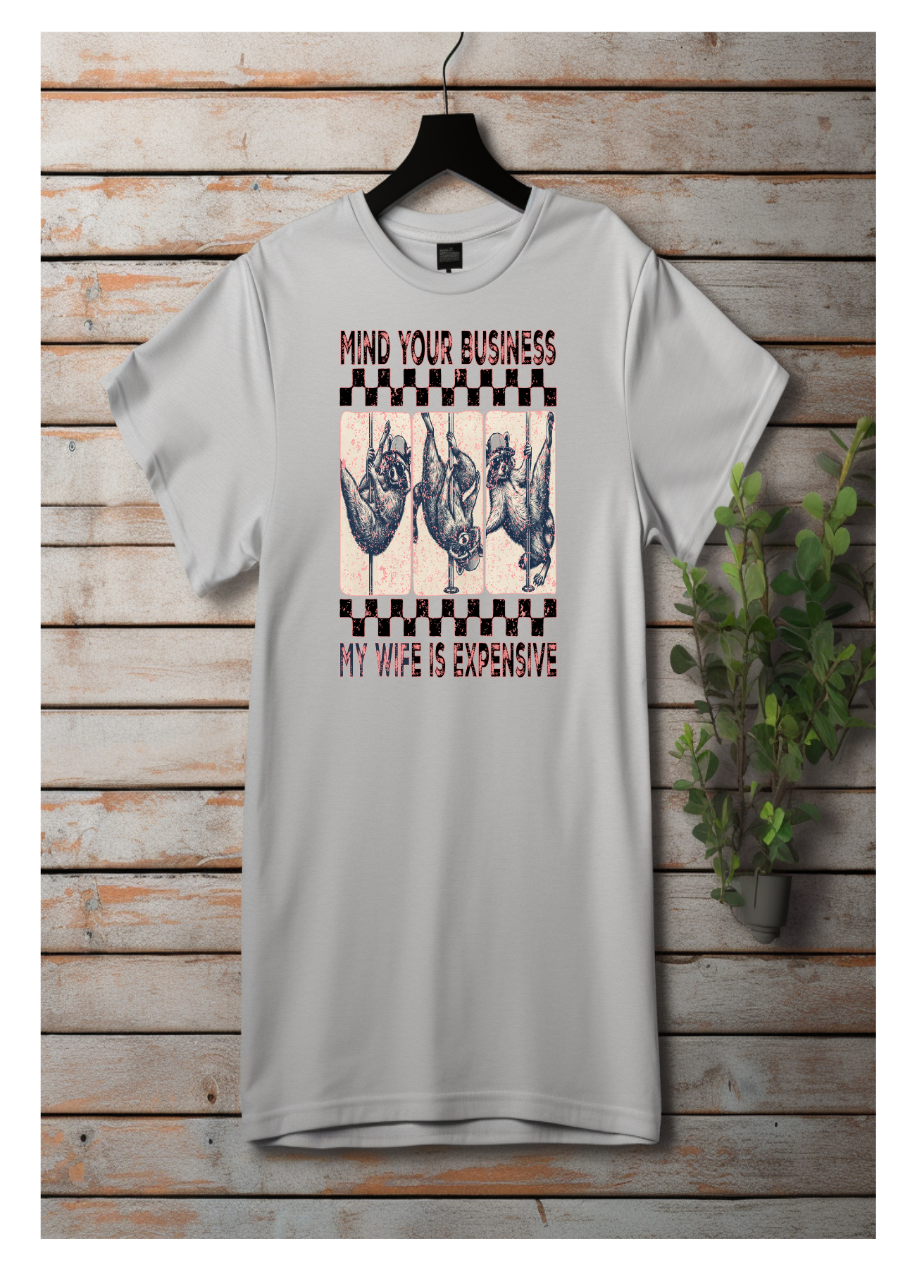 Mind your business pool dancing racoon Dry fit T-Shirt