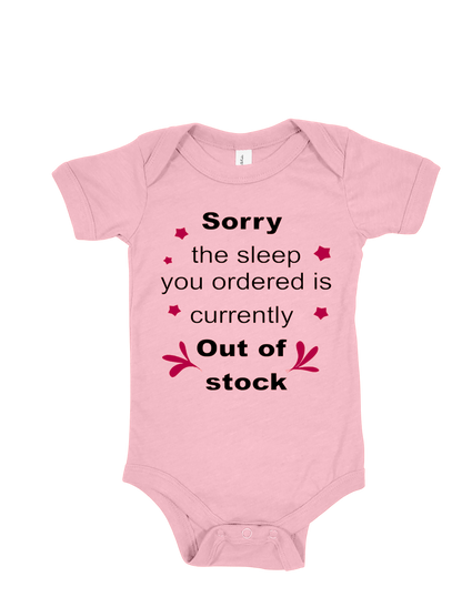 Funny baby onesie cotton polyester blend