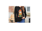 Cute pumpkin long sleeves women crew neck T shirt