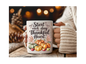 Thankful heart Fall print 11 oz Coffee Mug