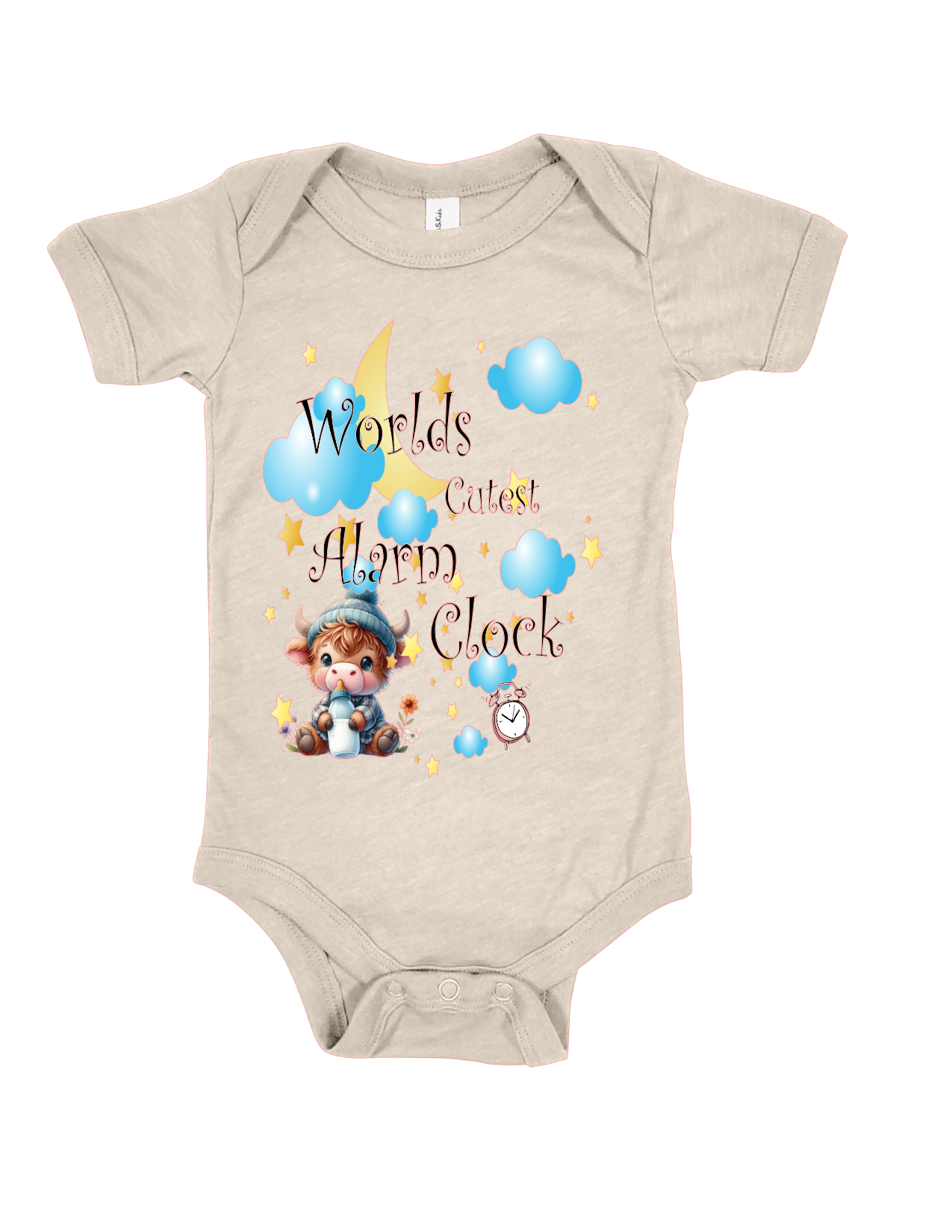Funny baby onesie cotton polyester blend
