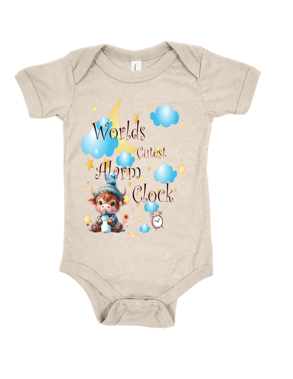 Funny baby onesie cotton polyester blend